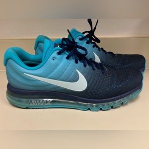 Men’s Nike Air Max 2017 Sneakers, Size 14, Light Blue, Pre-Owned